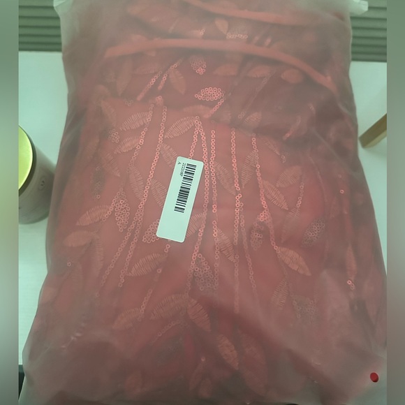 Red V Neck Train Hoco/Prom Dress - Picture 7 of 7